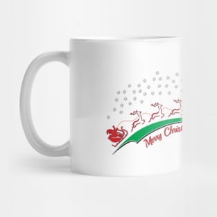 Santa's Sleigh Swoosh Mug